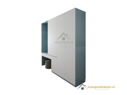 Tủ quần áo cánh mở kết hợp bàn phấn hiện đại tại Hà Nội