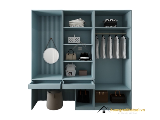Tủ Quần Áo Cánh Mở Kết Hợp Bàn Phấn Hà Nội 212ZN