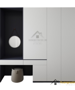 Tủ quần áo cánh mở kết hợp bàn trang điểm hiện đại tại Hà Nội, mẫu 200T sang trọng và tiện nghi