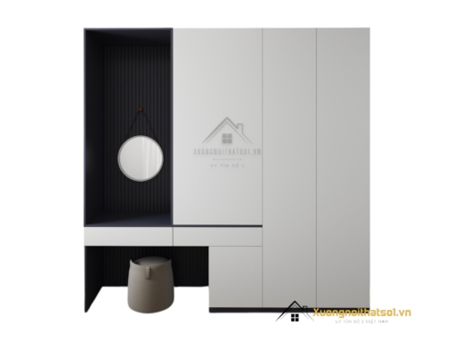 Tủ quần áo cánh mở kết hợp bàn trang điểm hiện đại tại Hà Nội, mẫu 200T sang trọng và tiện nghi