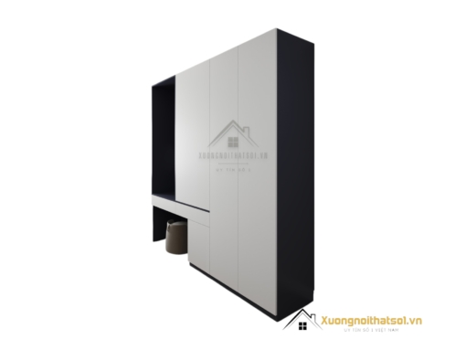 Tủ quần áo cánh mở kết hợp bàn trang điểm hiện đại tại Hà Nội, mẫu 200T (3) thiết kế tiện nghi, tối ưu không gian.