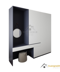 Tủ quần áo cánh mở kết hợp bàn trang điểm hiện đại tại Hà Nội, mẫu 200T (5) thiết kế tinh tế, tiện nghi.