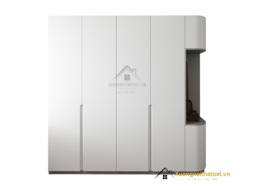 Tủ quần áo cửa mở bo cong màu 203LU sang trọng và hiện đại, phù hợp cho mọi không gian phòng ngủ.