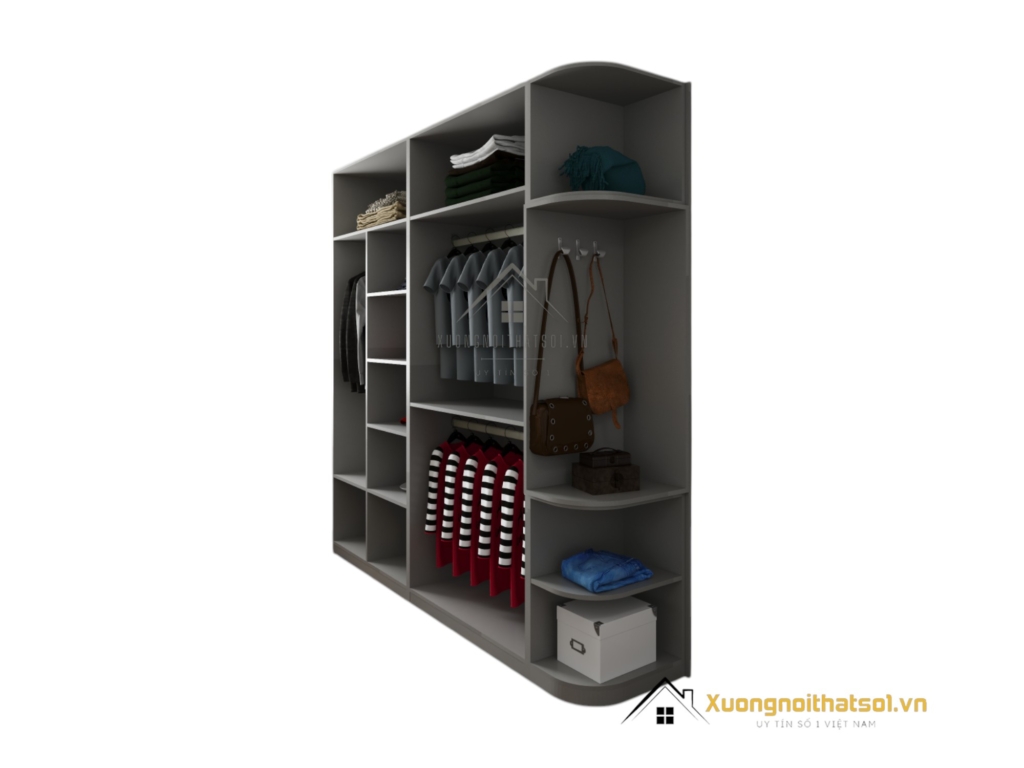 Tủ Quần Áo Cửa Mở Bo Cong Màu 203LU (10)
