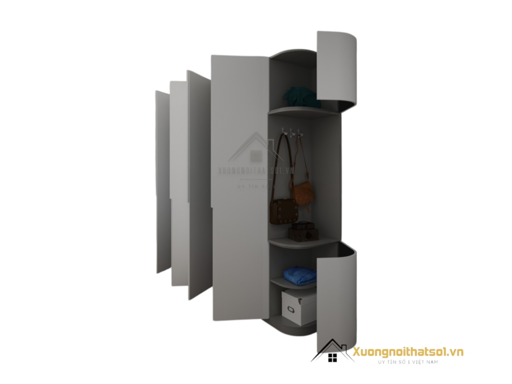 Tủ Quần Áo Cửa Mở Bo Cong Màu 203LU (14)
