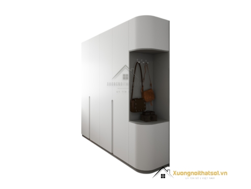 Tủ quần áo cửa mở bo cong màu 203LU với thiết kế hiện đại, tiện dụng, phù hợp mọi không gian sống.