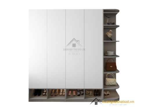 Tủ Quần Áo Cửa Mở Bo Góc Cong Màu 203LU (1)