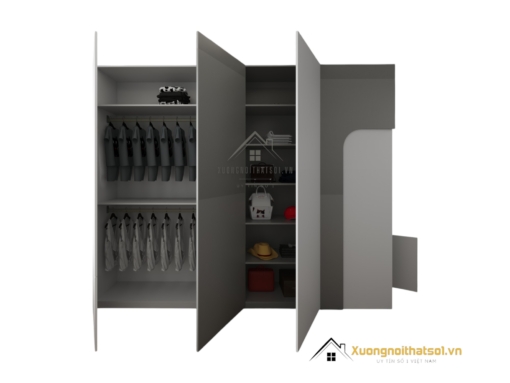 Tủ quần áo cửa mở giá xưởng Hà Nội màu 203LU