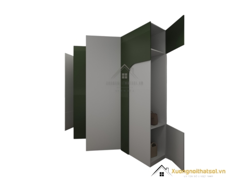 Tủ quần áo cửa mở giá xưởng màu 216ZN hiện đại, chất liệu bền đẹp, phù hợp mọi không gian phòng ngủ