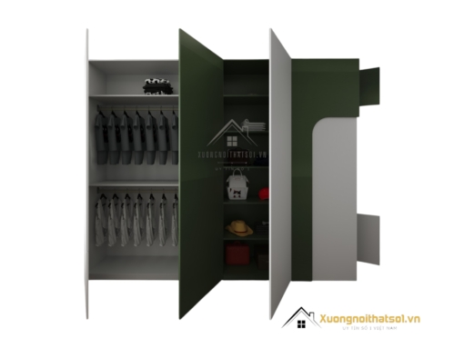 Tủ quần áo cửa mở giá xưởng màu 216ZN thiết kế hiện đại, chất liệu bền đẹp, phù hợp mọi không gian.