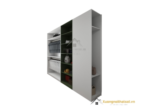 Tủ quần áo cửa mở màu 216ZN kiểu dáng hiện đại, thiết kế giá xưởng tiết kiệm chi phí