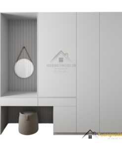 Tủ quần áo cửa mở kết hợp bàn phấn Hà Nội 206ZN sang trọng và tiện nghi
