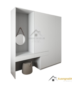 Tủ Quần Áo Cửa Mở Kết Hợp Bàn Phấn Hà Nội 206ZN (5)