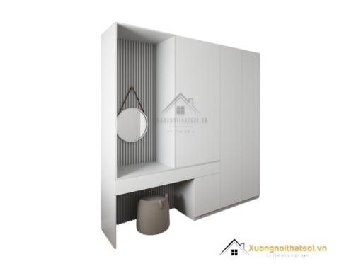 Tủ Quần Áo Cửa Mở Kết Hợp Bàn Phấn Hà Nội 206ZN (5)