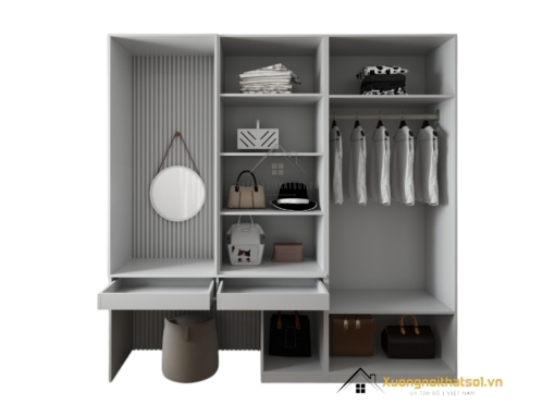 Tủ quần áo cửa mở kết hợp bàn phấn hiện đại, thiết kế tiện nghi tại Hà Nội mẫu 206ZN (8)