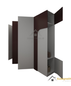 Tủ quần áo giá rẻ, chất lượng cao, màu sắc đẹp và hiện đại, phù hợp cho không gian sống gia đình.