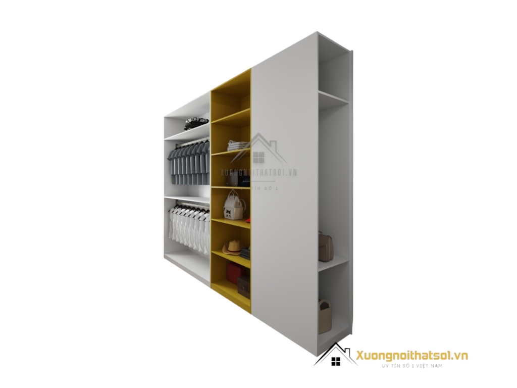 Tủ quần áo giá xưởng Hà Nội màu 030PL thiết kế hiện đại, tiện nghi
