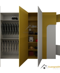 Tủ quần áo gỗ công nghiệp màu 030PL thiết kế hiện đại, giá xưởng tại Hà Nội
