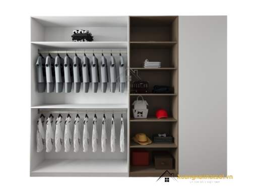 Tủ quần áo gỗ công nghiệp hiện đại màu 217LU thiết kế tiện dụng, giá xưởng cạnh tranh