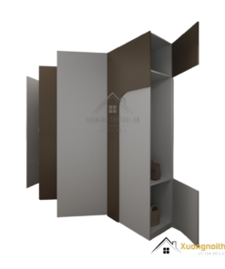 Tủ quần áo gỗ công nghiệp màu 217LU thiết kế hiện đại, giá xưởng rẻ.