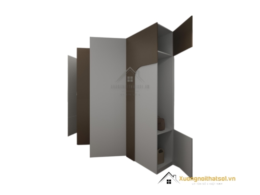 Tủ quần áo gỗ công nghiệp màu 217LU thiết kế hiện đại, giá xưởng rẻ.