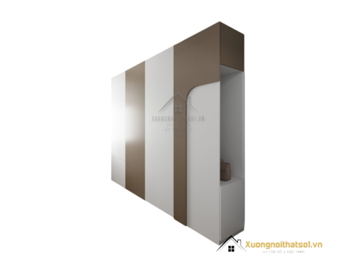Tủ quần áo gỗ công nghiệp màu 217LU thiết kế hiện đại, sản xuất tại xưởng, chất lượng bền đẹp.
