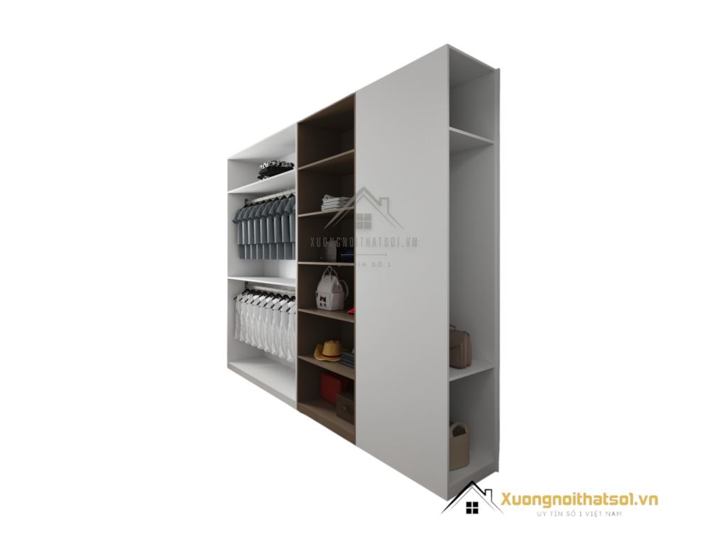 Tủ quần áo gỗ công nghiệp màu 217LU thiết kế hiện đại, giá xưởng tiết kiệm chi phí.