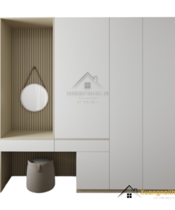Tủ Quần Áo Kết Hợp Bàn Phấn Đẹp Hà Nội 220MM