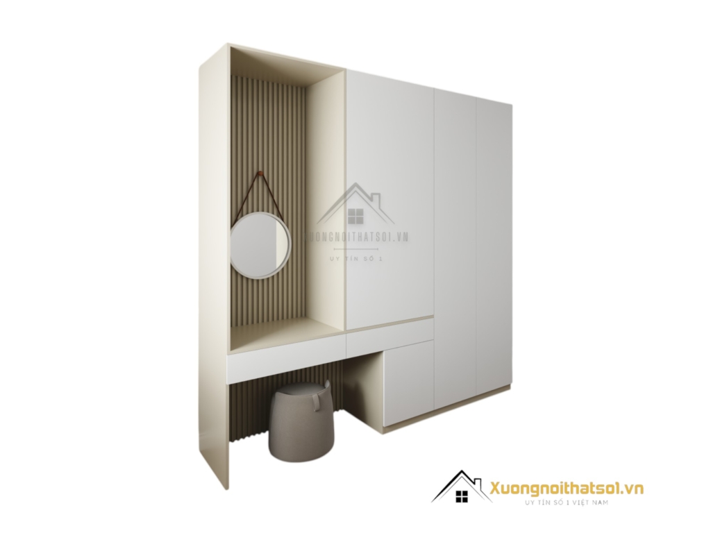 Tủ Quần Áo Kết Hợp Bàn Phấn Đẹp Hà Nội 220MM