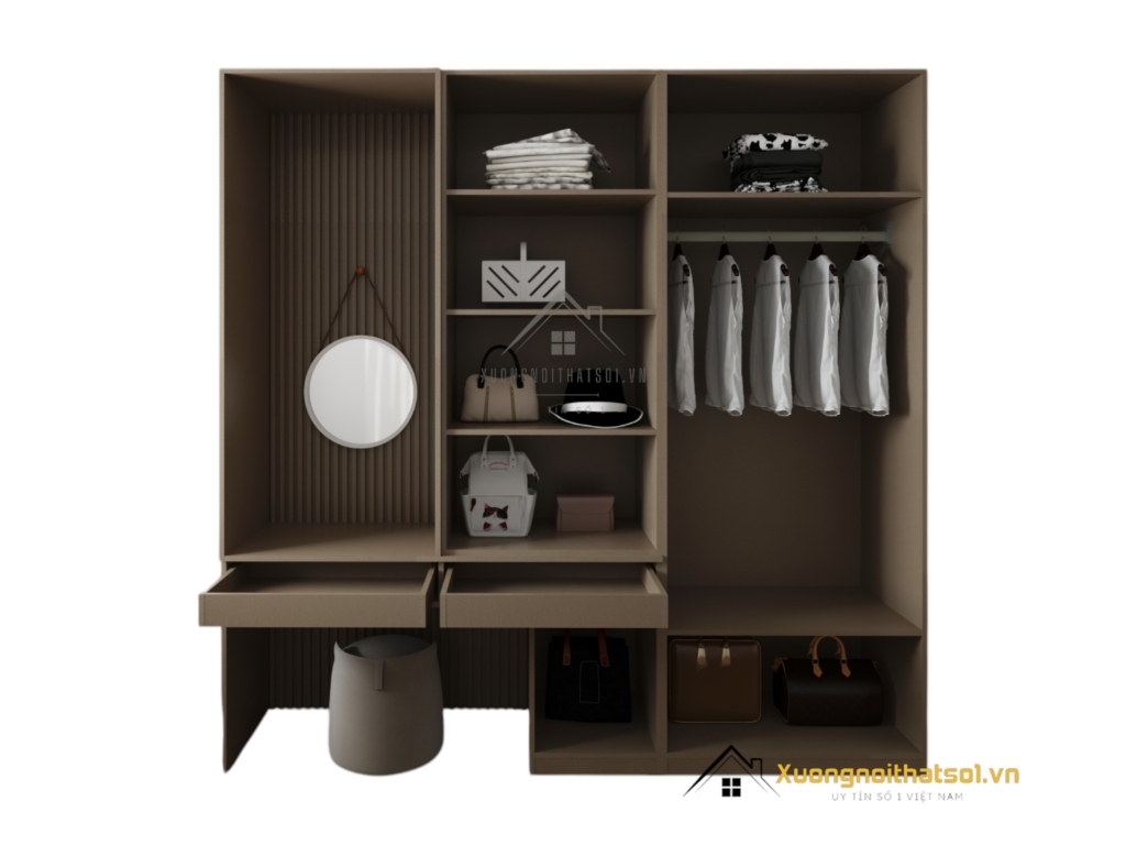Tủ Quần Áo Kết Hợp Bàn Phấn Hà Nội 217LU (8)