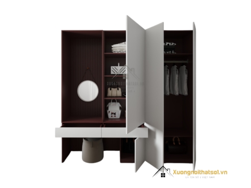 Tủ Quần Áo Kết Hợp Bàn Trang Điểm Đẹp Hà Nội 219ZN (10)
