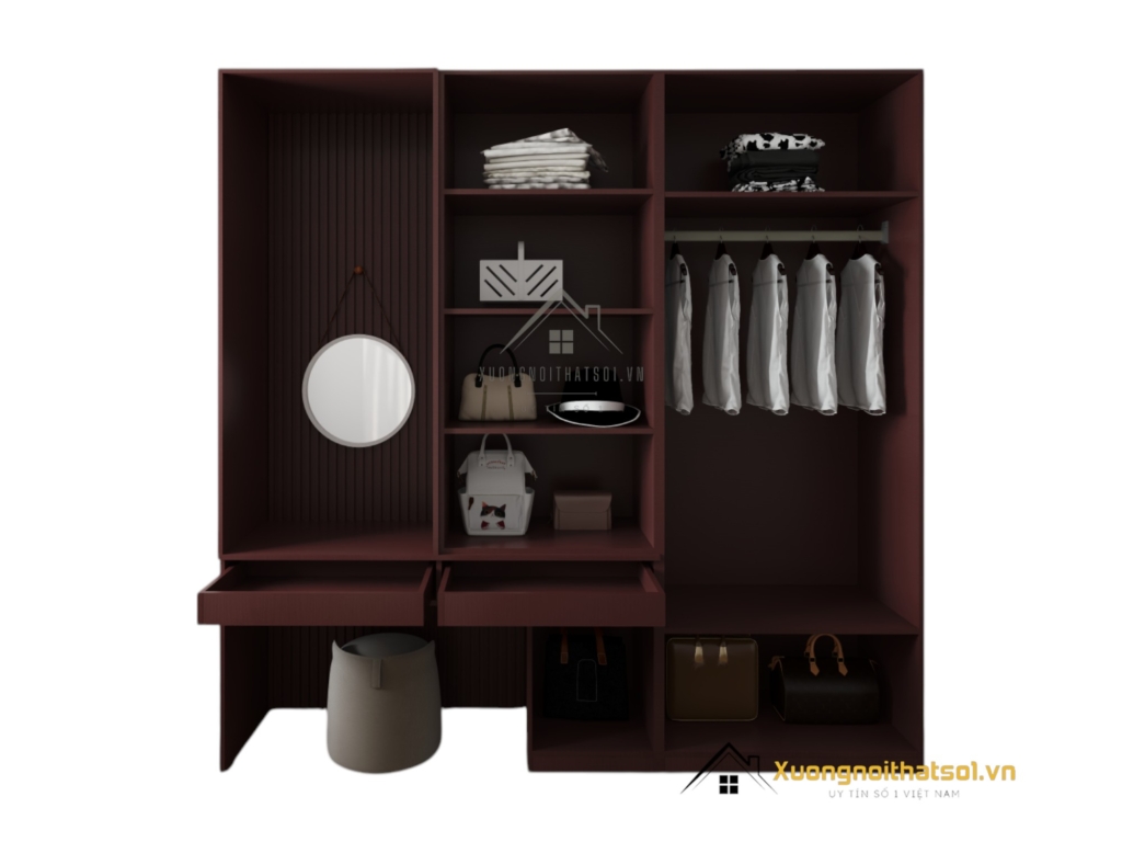 Tủ Quần Áo Kết Hợp Bàn Trang Điểm Đẹp Hà Nội 219ZN