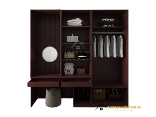 Tủ Quần Áo Kết Hợp Bàn Trang Điểm Đẹp Hà Nội 219ZN