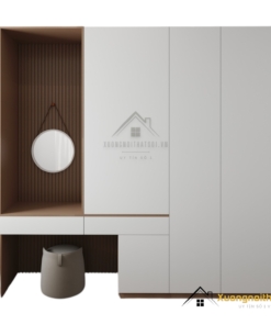 Tủ Quần Áo Kết Hợp Bàn Trang Điểm Hà Nội 030PL
