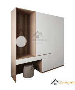 Tủ quần áo kết hợp bàn trang điểm hiện đại tại Hà Nội, mẫu 030PL (5) sang trọng và tiện nghi