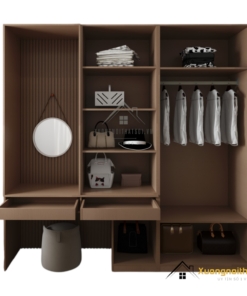 Tủ quần áo kết hợp bàn trang điểm hiện đại màu trắng tại Hà Nội, mẫu 030PL (8) sang trọng, tiện nghi.