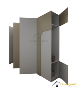 Xưởng sản xuất tủ quần áo đẹp màu 220MM với thiết kế hiện đại, chất lượng cao