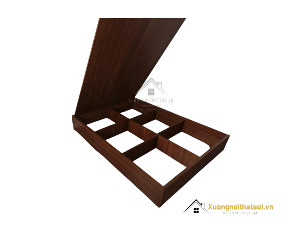Giường ngủ 1m6 không đầu bằng gỗ MDF màu 414, thiết kế hiện đại, chắc chắn, phù hợp phòng ngủ nhỏ gọn