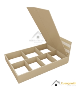 Giường đầu kẻ chỉ giá rẻ 1m2 màu 220 tại Hà Nội phù hợp cho phòng ngủ nhỏ, thiết kế đơn giản mà hiện đại.