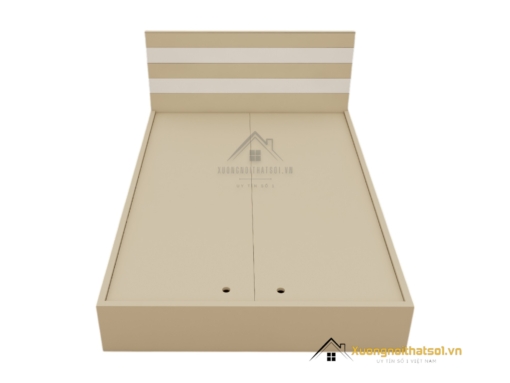 Giường ngủ 1m2 màu 220 thiết kế đầu kẻ chỉ đơn giản, nhỏ gọn phù hợp với phòng trọ, phòng ngủ sinh viên tại Hà Nội.