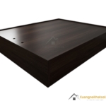 Giường ngủ không đầu 1m6 x 2m màu nâu 407, thiết kế hiện đại, tối giản phù hợp phòng ngủ nhỏ