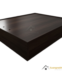 Giường ngủ không đầu 1m6 x 2m màu nâu 407, thiết kế hiện đại, tối giản phù hợp phòng ngủ nhỏ