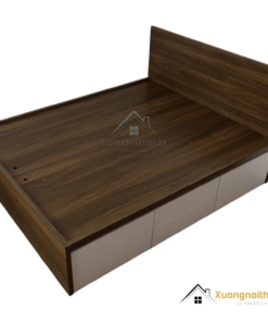 Giường ngủ gỗ công nghiệp 1m6 có 4 ngăn kéo Màu 612