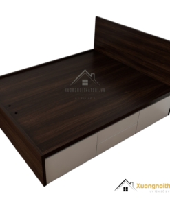 Giường ngủ gỗ công nghiệp 4 ngăn kéo giá rẻ Màu 407