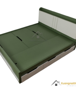 Giường ngủ thông minh 1m8 x 2m màu 216ZN hiện đại, tiết kiệm không gian, phù hợp phòng ngủ nhỏ.