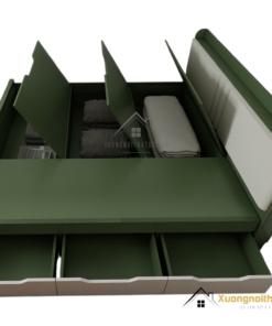 Giường ngủ thông minh 1m8 x 2m màu 216ZN thiết kế hiện đại, tiết kiệm không gian, tiện nghi cho phòng ngủ nhỏ