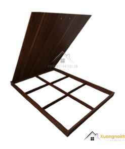 Giường phản bệt gỗ tự nhiên 1m8 x 2m màu 335 sang trọng, chắc chắn, phù hợp phòng ngủ hiện đại