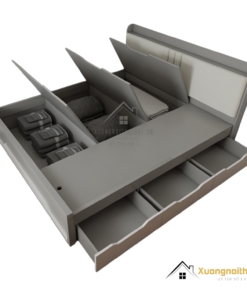 Giường phản thông minh 1m8 x 2m màu 203LU, thiết kế hiện đại và tiện lợi, tối ưu không gian phòng ngủ sang trọng và thoải mái. Chất liệu bền đẹp, phù hợp với nhiều phong cách nội thất phòng ngủ.