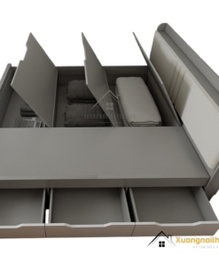 Giường phản thông minh 1m8 x 2m màu 203LU thiết kế hiện đại, tiện ích tối ưu không gian phòng ngủ