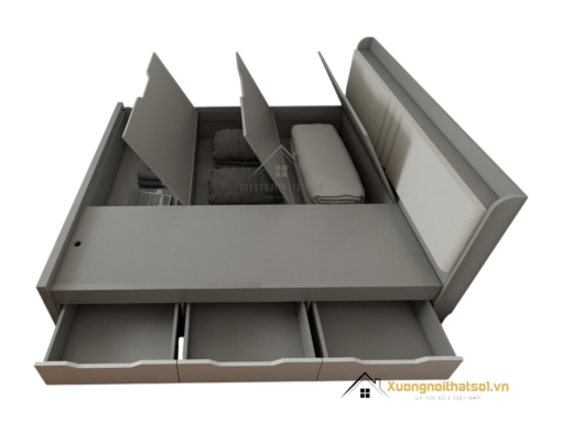 Giường phản thông minh 1m8 x 2m màu 203LU thiết kế hiện đại, tiện ích tối ưu không gian phòng ngủ